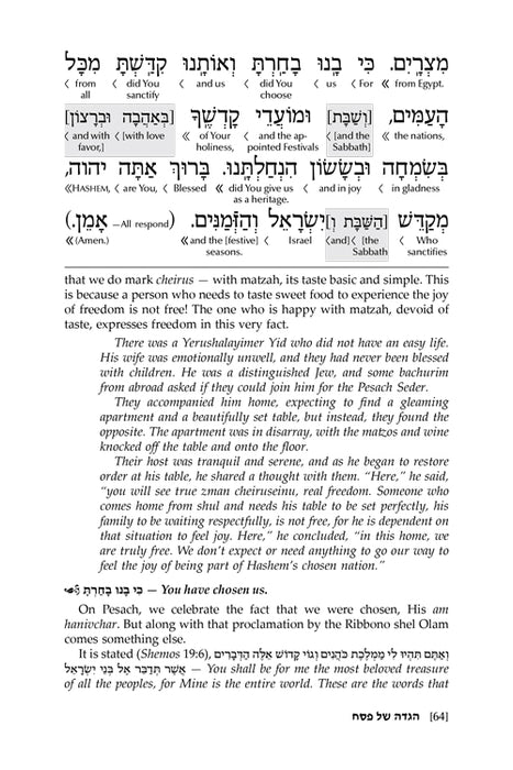 Reb Meilech on the Haggadah Royal Brown Leather