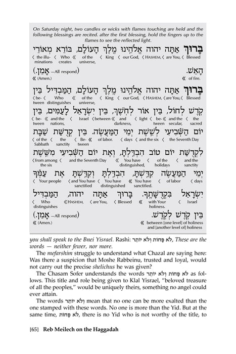 Reb Meilech on the Haggadah Royal Brown Leather