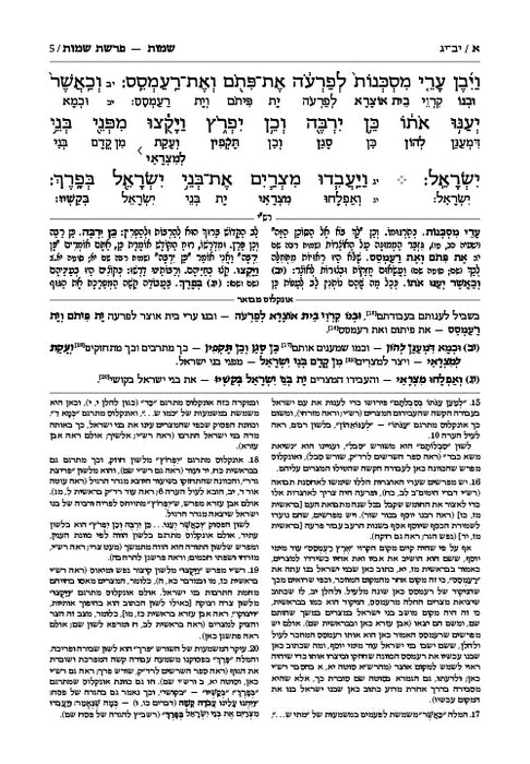 Hebrew Targum Onkelos - Shemos- Zichron Asher Herzog Edition