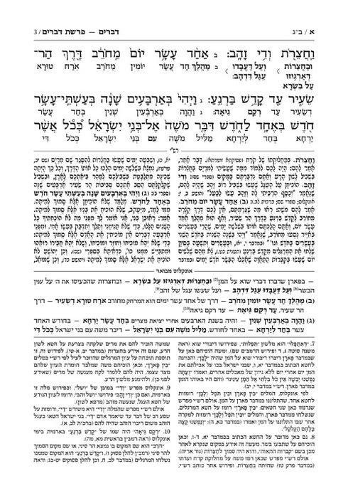 Hebrew Targum Onkelos - Devarim - Zichron Asher Herzog Edition