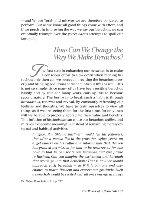 Make Your Berachos Meaningful - A Deeper Understanding of The Opening Words of All Our Berachos