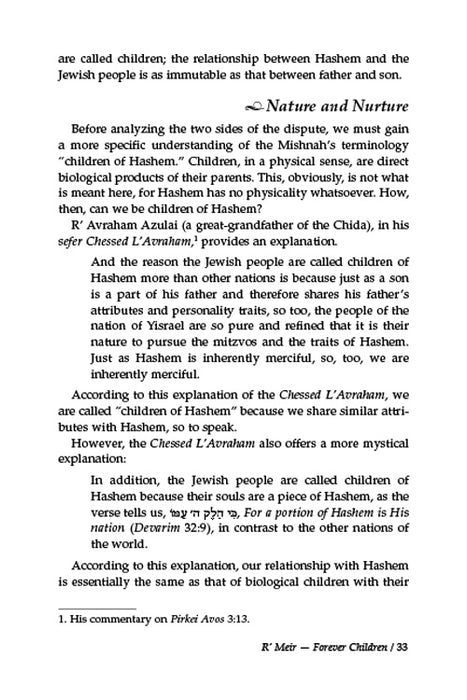 Rebbi Meir Baal Haness and the Eternal Children of Hashem - Pocket Size