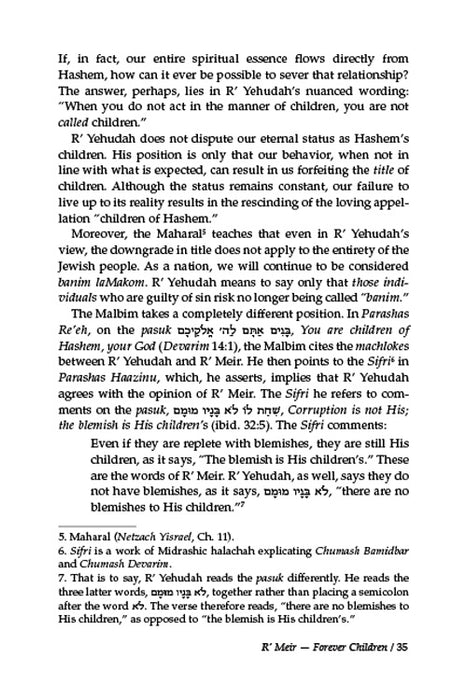 Rebbi Meir Baal Haness and the Eternal Children of Hashem - Pocket Size