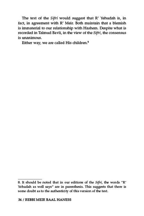 Rebbi Meir Baal Haness and the Eternal Children of Hashem - Pocket Size