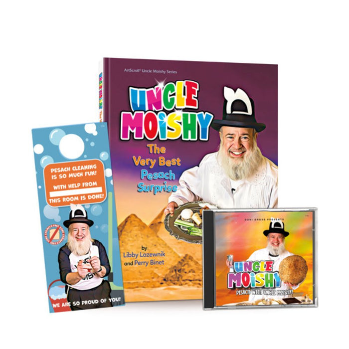 Uncle Moishy Pesach Book + CD + FREE Door Hanger! (CD + Story Book)