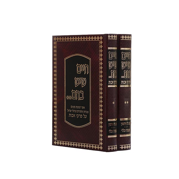 Chaim Sheyesh Bahem on Pirkei Avos - 2 Volume Set - חיים שיש בהם על פרקי אבות