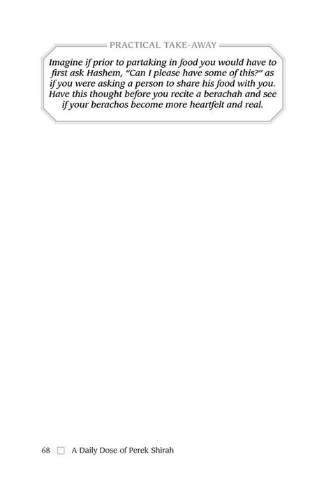 A Daily Dose of Perek Shirah - Deluxe Edition Lucite Cover