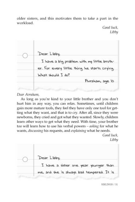 Dear Libby (Hardcover) Real kids raising real issues - and Libby's sound advice