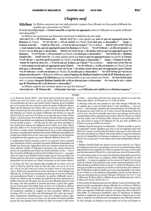 Edmond J. Safra - French Ed Talmud [#57] - Zevachim 3 (83a-120b)