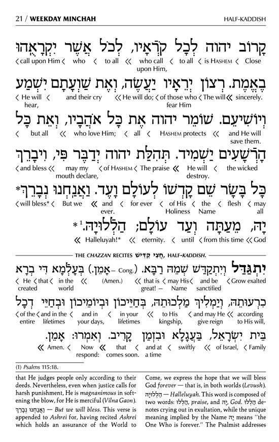 Siddur Interlinear Sabbath & Festivals Full Size Ashkenaz Schottenstein Edition - Signature Leather - Charcoal Black