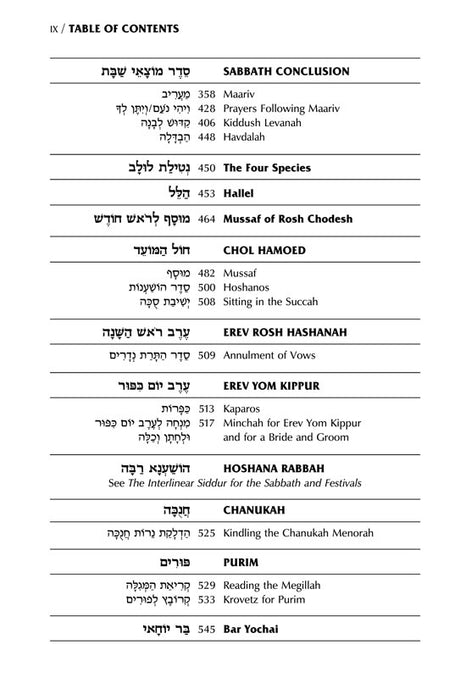 Schottenstein Edition Interlinear Shabbos Siddur Full Size Sefard following the Customs of Eretz Yisroel (Full-Size Hardcover Sefard)