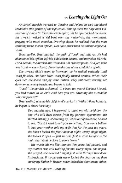 The Master of Mercy... and Me