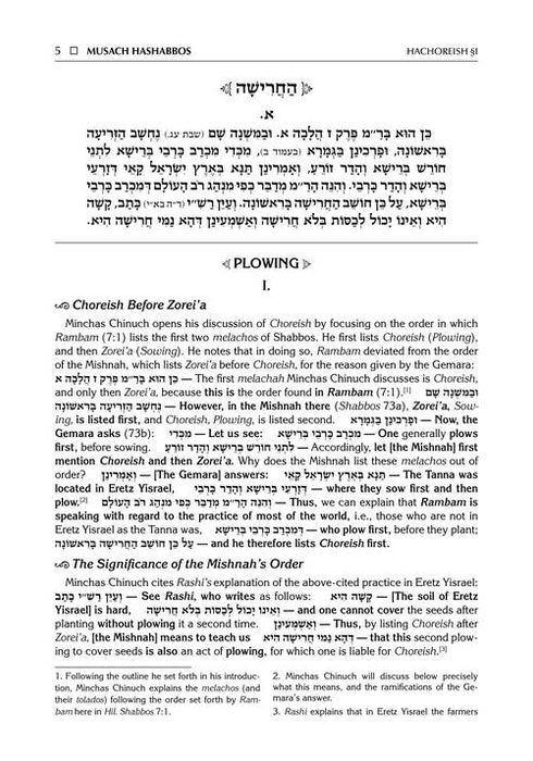Minchas Chinuch - Musach HaShabbos - Volume 1 - Jaffa Family Edition