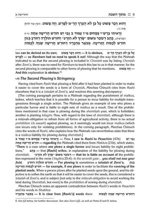 Minchas Chinuch - Musach HaShabbos - Volume 1 - Jaffa Family Edition