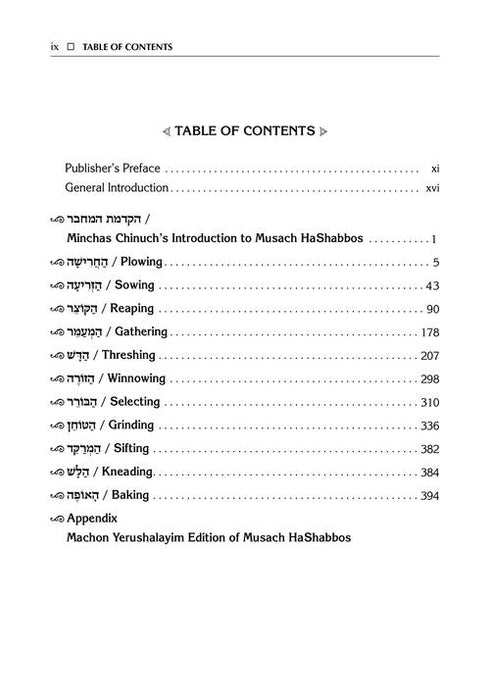 Minchas Chinuch - Musach HaShabbos - Volume 1 - Jaffa Family Edition
