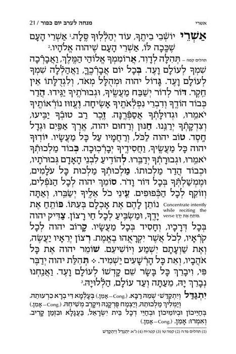 Machzor Nachman Dovid Yom Kippur Hebrew-Only Sefard with English Instructions