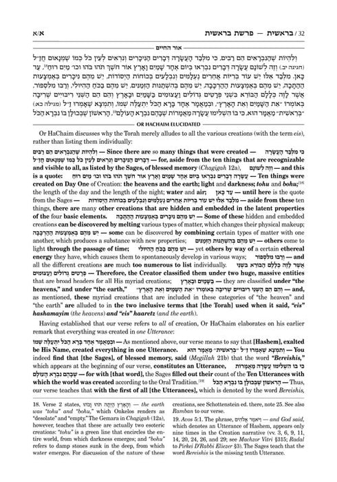 Or HaChaim - Yaakov & Ilana Melohn Edition - Bereishis/Genesis Vol. 1 (Bereishis-Chayei Sarah)