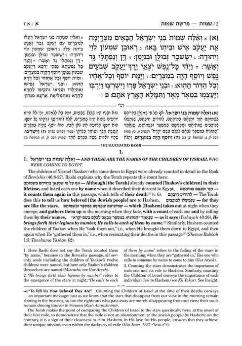 Student Size - Schottenstein Edition The Elucidated Rashi on Chumash - Shemos volume 1: Shemos– Yisro (Volume 1 Student Size)