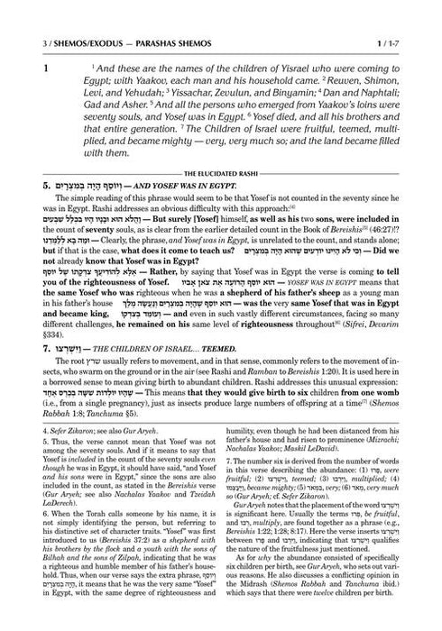 Student Size - Schottenstein Edition The Elucidated Rashi on Chumash - Shemos volume 1: Shemos– Yisro (Volume 1 Student Size)