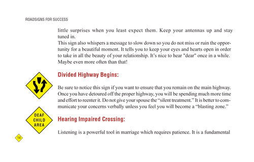 Road Signs for Success - Simple Tips to Make Relationships Work