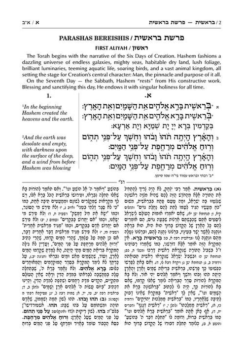 Artscroll Sh'nayim Mikra V'Echad Targum - Bereishis