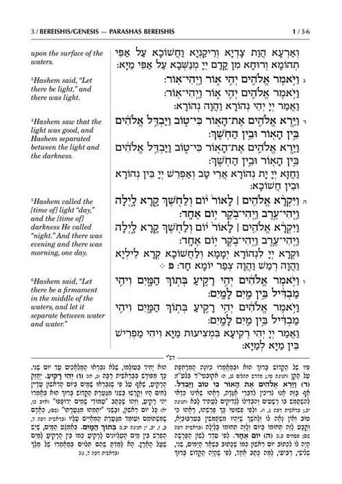 Artscroll Sh'nayim Mikra V'Echad Targum - Bereishis