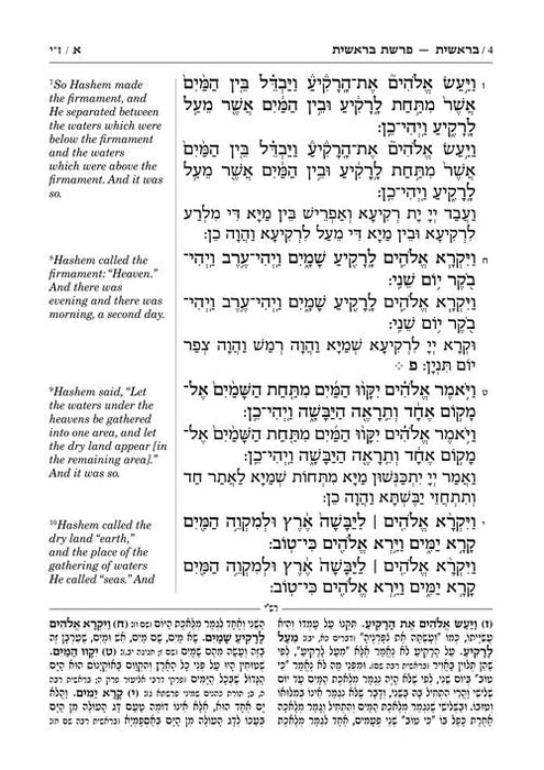 Artscroll Sh'nayim Mikra V'Echad Targum - Bereishis