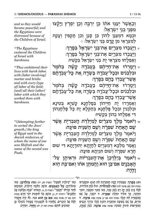 Sh'nayim Mikra V'Echad Targum - Shemos