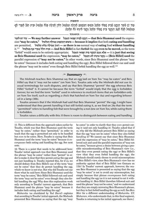 Tosafos: Tractate Beitzah Volume 1: Folios 2a-18b