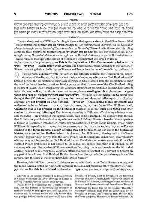 Tosafos: Tractate Beitzah Volume 2: Folios 19a-40a