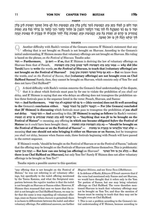 Tosafos: Tractate Beitzah Volume 2: Folios 19a-40a