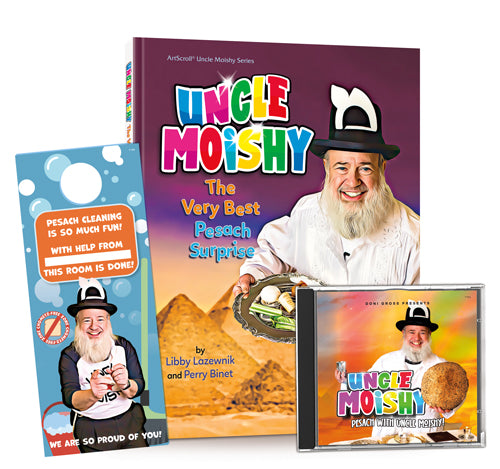 Uncle Moishy Pesach Book + CD + FREE Door Hanger! (CD + Story Book)