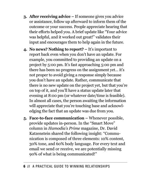 A Practical Guide to Winning Relationships