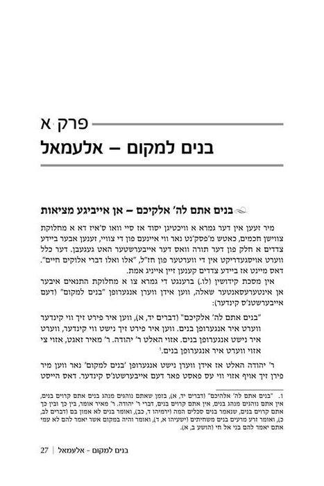 Rebbi Meir Baal Haness and the Eternal Children of Hashem - Yiddish Edition
