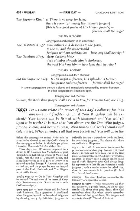 ArtScroll Machzor Rosh Hashanah & Yom Kippur-Hebrew English - 2 Volume Set - Ashkenaz