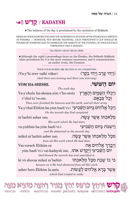 Seif Edition Transliterated Linear Haggadah - Softcover