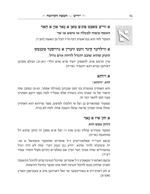 Yiddish - A Holy Language - Gift Size complete in 1 Volume - השפה יידיש הקדושה