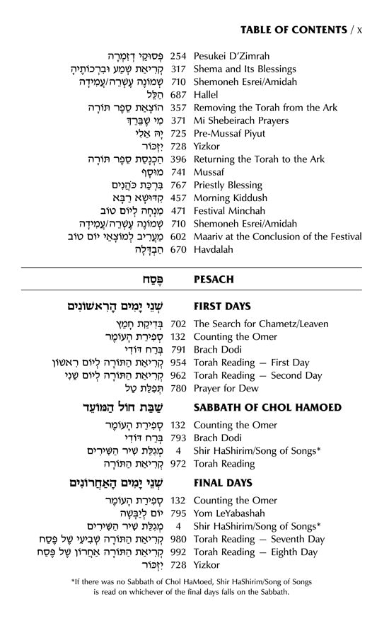 Siddur Interlinear Sabbath & Festivals Full Size Ashkenaz RCA Schottenstein Ed