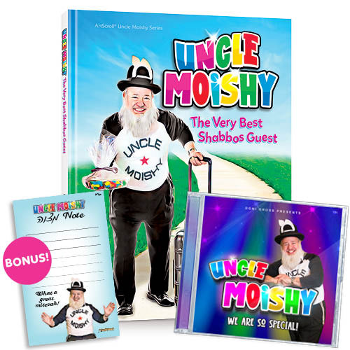 Uncle Moishy Book + CD + FREE Mitzvah Note Pad! [CD + Story Book]
