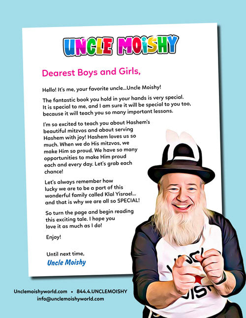 Uncle Moishy Book + USB + FREE Mitzvah Note Pad! [USB + Story Book]